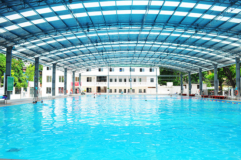 Bạt mái che nắng mưa hồ bơi