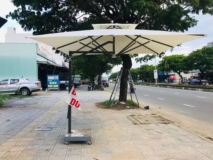 Dù che nắng ngoài trời lệch tâm vuông 3m