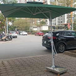 Dù lệch tâm vuông 3m màu xanh