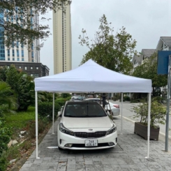 Nhà bạt di động 3mx3m màu trắng