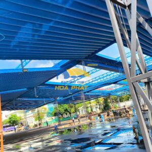 Bạt Mái Xếp Lượn Sóng 17